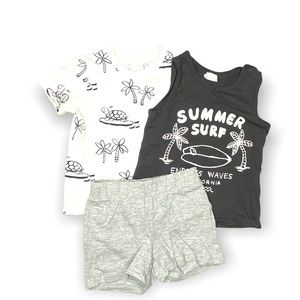 H&M Grey/Summer Surf (grey/black/white) 6-9(9M)